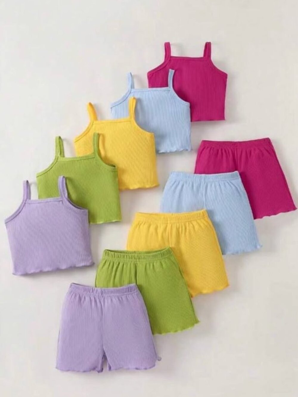 5pcs kids shorts set (9-12mos/unused)